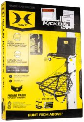 Hawk HWKHF2033 Helium Kickback LVL Hang-On Black Aluminum 26 W x