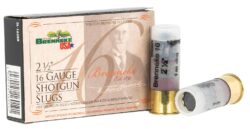 Brenneke SL162BR Brenneke 16  16 Gauge 2.50 1 oz Slug Shot 5 Per