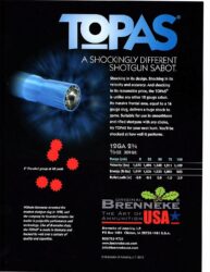 Brenneke SL122TOP TOPAS  12 Gauge 2.75 2/3 oz Sabot Slug Shot 5 P