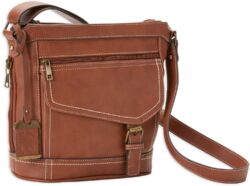 Bulldog BDP045 Bucket Purse w/Holster Brown Leather Most Sm Pisto