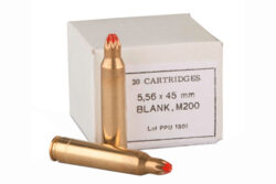 PPU PPB556 Blank Ammo  5.56x45mm NATO 20 Per Box/ 100 Case