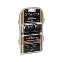 B.O.R. LOCK MZ 50 CALIBER 350GR LEAD TIPPED MUZZLELOADER BULLETS