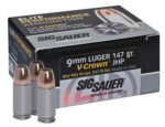 Sig Sauer E9MMA320 Elite Performance  9mm Luger 147 gr V Crown Ja