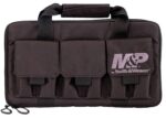 M&P Accessories 110029 Pro Tac Handgun Case Black Nylon Holds 2 H