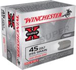 Winchester Ammo X45CP2 Super X  45 Colt 255 gr Lead Round Nose 20