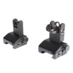 TacFire IS002 Pop Up Iron Sights/Spring Loaded  Black Anodized Fl