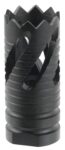 TacFire MZ10213B Thread Crown Muzzle Brake Black Oxide Steel with