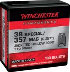 Winchester Ammo WB38HP110X Centerfire Handgun Reloading 38 Specia