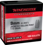 Winchester Ammo WB9JHP115X Centerfire Handgun Reloading 9mm .355