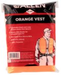Allen 15753 Safety Vest 2XL Orange Polyester