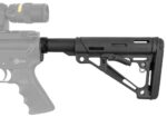 Hogue 15045 OverMolded Collapsible Buttstock Black OverMolded Rub