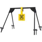 Caldwell 1187590  Swinging Rifle Black/Yellow AR500 Steel Hanging
