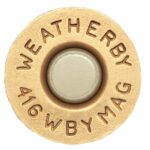 Weatherby Unprimed Brass Rifle Cartridges 20/ct  .416 Wby
