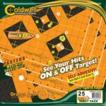 Caldwell 1166105 Orange Peel  Black/Orange Self-Adhesive 25 Sheet