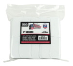 Pro-Shot 3" Square 100% Cotton Patches 500/ct