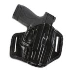 Galco CM800B Combat Master  OWB Black Leather Belt Slide Fits Glo