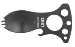 CRKT Eat N Tool - Black - Spoon Fork Bottle Opener Screwdriver/Pry Tip Metric Wrenches Carabiner