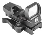 NcStar D4RGBQ Red & Green Reflex Sight with 4 Reticles  Black Ano