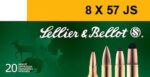 Sellier & Bellot SB857JRSB Rifle  8mm Mauser 196 gr Hollow Point