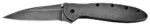 Kershaw 1660BLKW Leek  3 Folding Drop Point Plain Black DLC 14C28