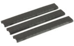 Ergo Textured Slim Line Rail Cover - Black 3 Pack