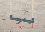 Birchwood Casey 1800MTS Metal Target Stand  Gray Metal 18 Wide