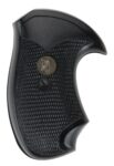 Pachmayr 02523 Compact Grip Checkered Black Rubber for Charter Ar