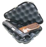 MTM Case-Gard 802C40 Single Handgun Case  made of Nylon w/ Black