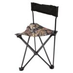 Ameristep AMSAMEFT1013 Tripod Stool w/Back Swivel Mossy Oak Break