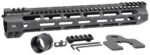 Midwest Industries MIULW12625 Ultralight  AR-15 Black Hardcoat An