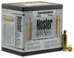 Nosler 10229 Premium Brass Unprimed Cases 6mm Creedmoor Rifle Bra