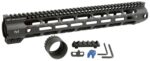 Midwest Industries MICRL30815  Combat Handguard AR-308/LR-308 Bla