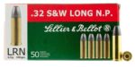 Sellier & Bellot SB32SWLA Handgun  32 S&W Long 100 gr Lead Round