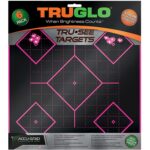 TruGlo TG14P6 Tru-See 5- Diamond Target Black/Pink Self-Adhesive