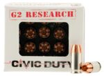 G2 Research G00621 Civic Duty  380 ACP 64 gr Copper Expansion Pro