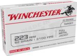Winchester Ammo W223FMJ62 USA  223 Rem 62 gr Full Metal Jacket 20