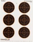 Champion Targets 45803 VisiShot  Bullseye Paper Hanging 25 yds Sm