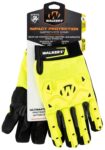 Walker's GWPSFHVFFPUIL2LG Impact Protection  Black/Yellow Synthet