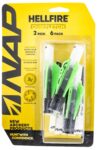 NAP NAP60035 Quickfletch Hellfire Fletching White Green/ 6 Pack