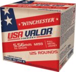 Winchester Ammo USA193125 USA Valor M193 5.56x45mm NATO 55 gr Ful