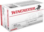 Winchester Ammo USA40SWVP USA Value Pack 40 S&W 165 gr Full Metal