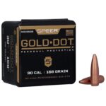 Speer 308168GD Gold Dot  30 Cal .308 168 gr Soft Point 50 Per Box