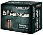 Liberty Ammunition LACD10032 Civil Defense  10mm Auto 60 gr Lead