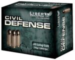 Liberty Ammunition LACD45031 Civil Defense  45 Colt 78 gr Lead Fr