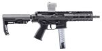 B&T Firearms 500003TB SPC9  9mm Luger 33+1 9.10, Black, Tele Brac