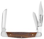 Remington Woodland Stockman Folder Knife 3.5" Blade Wood