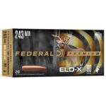 Federal P243ELDX1 Premium ELD-X 243 Win 90 gr Extremely Low Drag