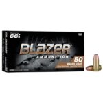 CCI 5203 Blazer Brass Handgun 9mm Luger 147 gr Full Metal Jacket