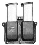Fobus 4500NDBH Double Mag Pouch  Black Polymer Paddle Compatible