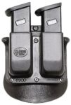Fobus 6945HP Double Mag Pouch  Black Polymer Paddle Compatible w/